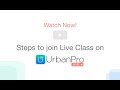 How to join a class on urbanpro live using your mobile