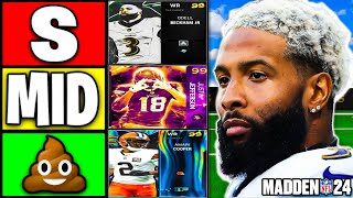 Ranking THE BEST WIDE RECEIVERS In Madden 24 Ultimate Team by Dyl 7,945 views 10 days ago 15 minutes