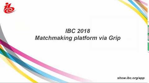 IBC2018 Matchmaking Demo