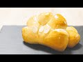 手ごねで作る！カスタードたっぷりのクリームパンのレシピ | Custard Cream Bread recipe