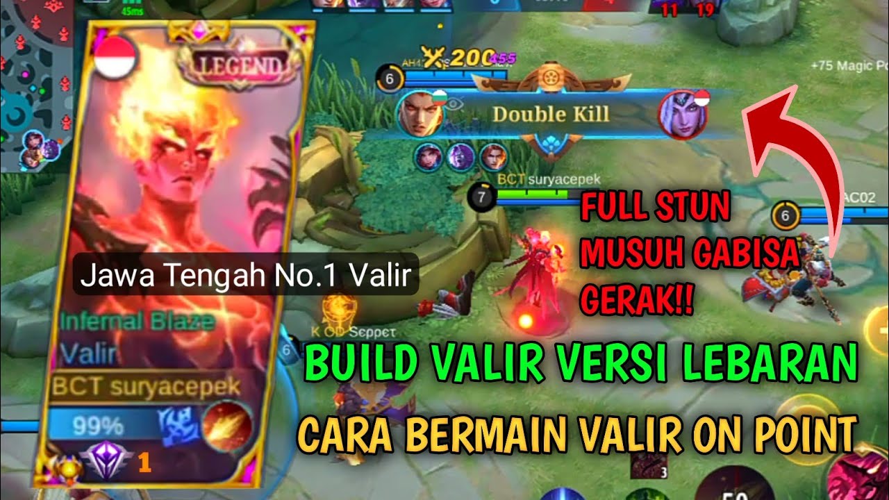 BUILD VALIR PALING SAKIT 2022- VALIR TOP GLOBAL- VALIR SKIN LEGEND- MOBILE LEGENDS