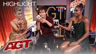 Shin Lim SHOCKS Julianne Hough And Gabrielle Union With Impressive Magic - America's Got Talent 2019