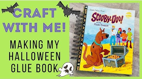 Craft with Me • Making my Halloween Glue Book • #gluebook #cinchjournal #halloweencrafts #fallcrafts