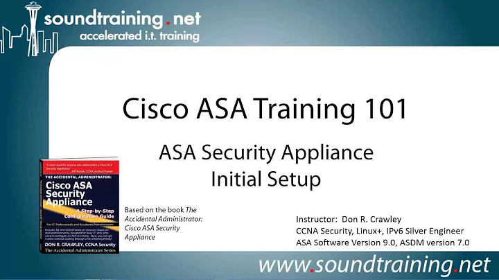 Cisco ASA 5505 Firewall Initial Setup:  Cisco ASA Training 101