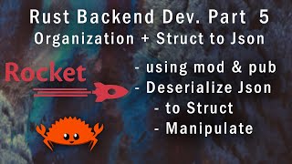 Rust Rocket.rs Part 5 - Serding Structs and Organizing the Codebase