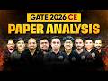 GATE CE Paper Analysis 2026 | GATE Civil Paper Analysis & Difficulty Level | GATE Exam Analysis