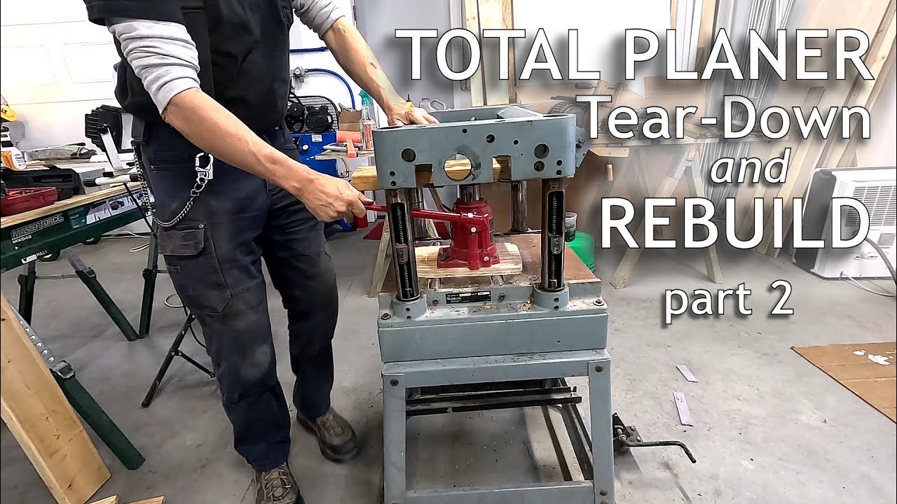 How-To Completely Disassemble a Four Post Thickness Planer 2 - YouTube