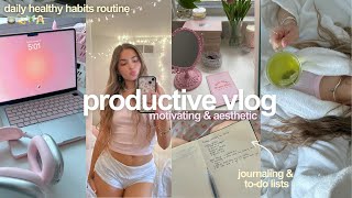 a PRODUCTIVE day in my life 💫 motivating habits, cleaning, & errands