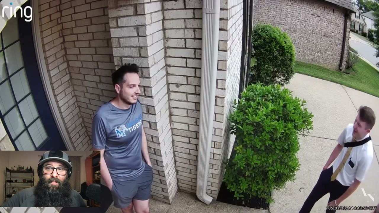 My Reaction To Mormon's Talking To Pastor On Ring Camera. You Can't Make This Stuff Up.