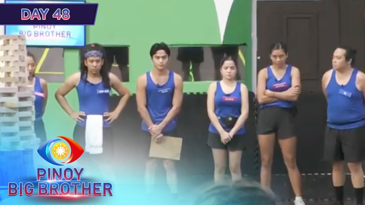 Day 48: Blue Team, panalo sa unang 2 rounds ng tug of war task | PBB Kumunity