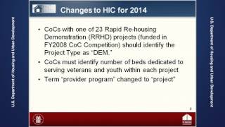 Preparing for Your 2014 Housing Inventory and Point-In-Time Counts