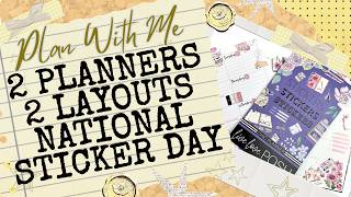 Decorating 2 Weekly Planner Spreads for National Planner Day [Plan With Me]