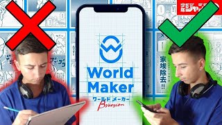 This App Allows You To MAKE MANGA In A Smartphone!【World Maker】 screenshot 1