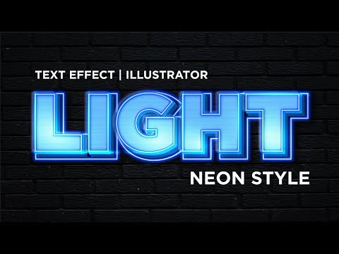 Video Hiệu ứng chữ trong illustrator ????️ [CHỮ LIGHT NEON]... - youtube