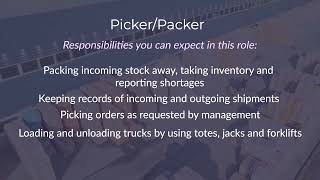 Explore Available Picker Packer Jobs: Responsibilities, Qualifications, and Opportunities!