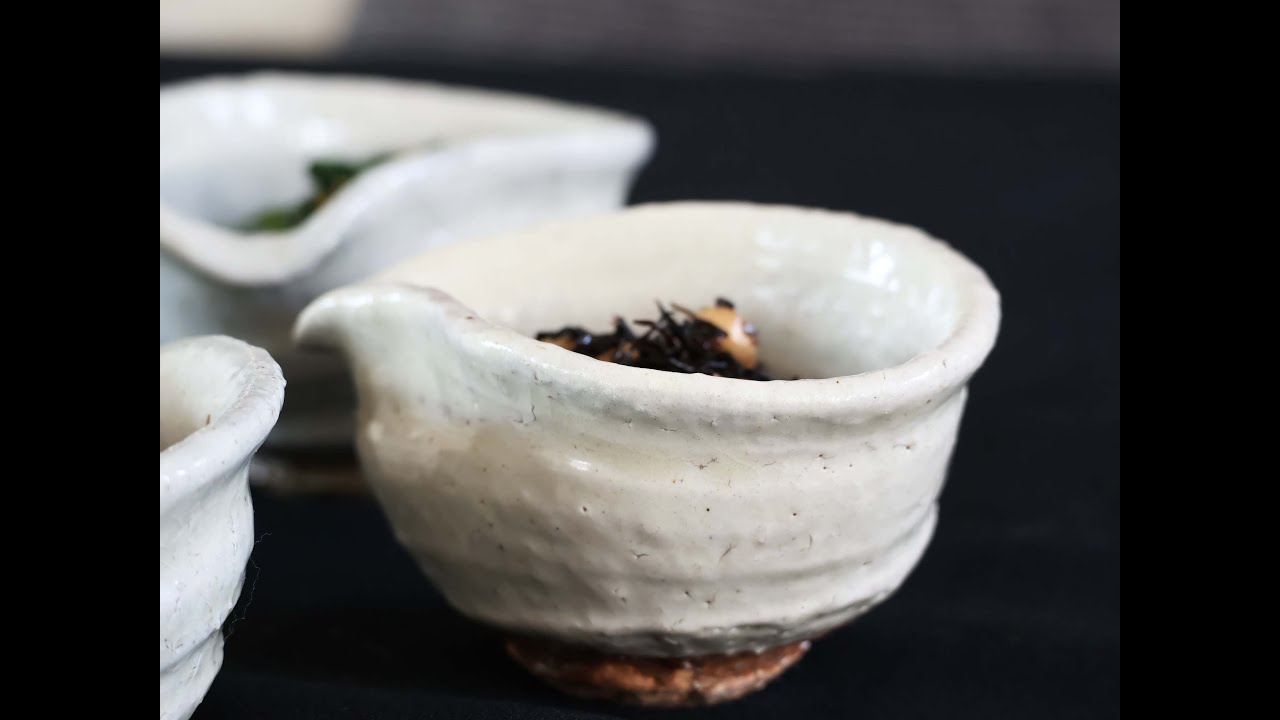 萩焼白掛け片口豆鉢 - 【おとなの和食器屋 さんすい通販本店】