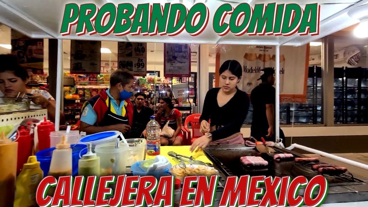 Llegamos a México y lo primero que hicimos fué probar comida de la calle