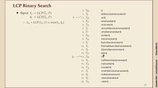 Algorithms of Bioinformatics (Winter 2025-26) 7-4 String Matching in Enhanced Suffix Arrays