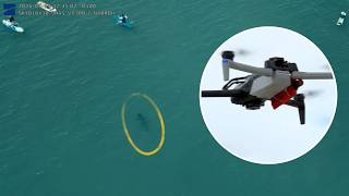 NYPD demostrates shark spotting technology at Rockaway Beach as sightings increase
