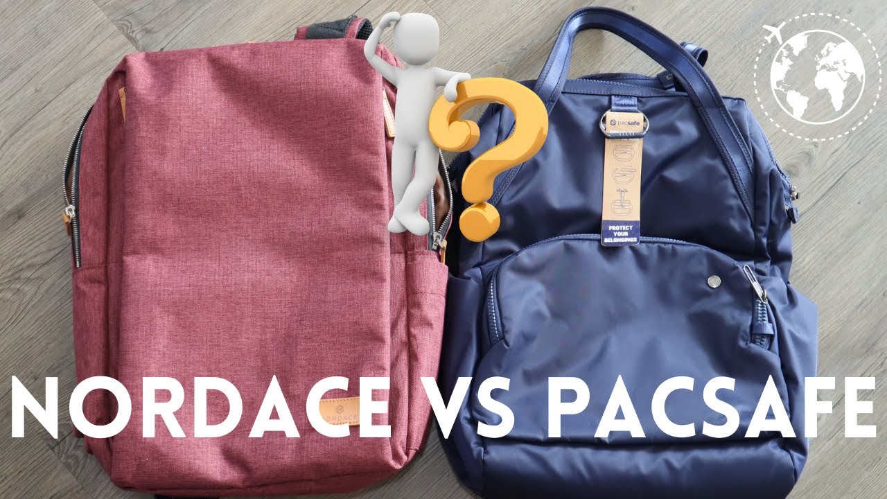 Nordace Siena vs Pacsafe Citysafe CX AntiTheft backpack YouTube