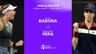 Paula Badosa vs. Bernarda Pera | 2024 Adelaide Round 1 | WTA Match Highlights