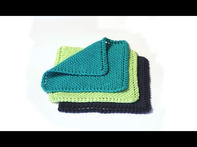 Learn to Knit a Dishcloth 