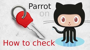 How to check Github keys with Terminal on Parrot Security