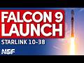 SpaceX Falcon 9 launches Starlink 10-38