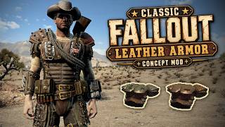 Fallout 4 Classic Leather Armor Mod Concept | Full Customization Showcase