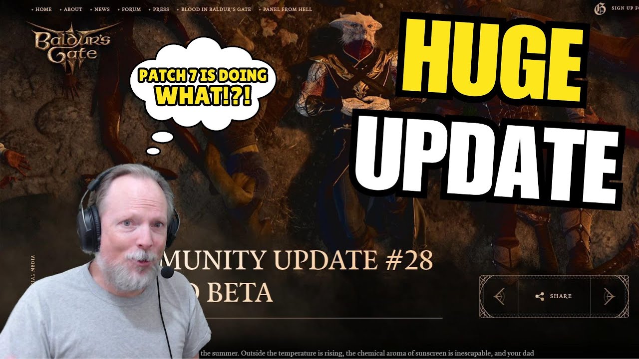 HUGE NEWS for Baldur's Gate 3 As Patch 7 & Official Mods Launch Is ...