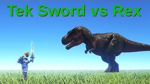 Tek Sword vs Rex (Tek Sword update!) || ARK: Survival Evolved || Cantex
