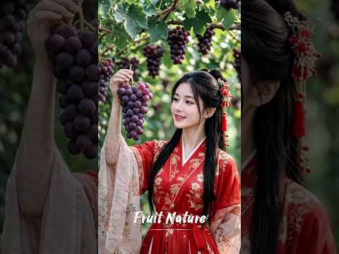 A Graceful Journey Through the Vineyard 🍇✨ Shorts #YouTubeShorts #Vineyard #Hanfu #ChineseBeauty