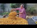 Besan Papdi Recipe | Gujrati snacks making | Indian Recipes | Veg Village Food