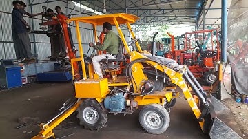 brick loading backhoe loader attachment testing video @ CELL: 9842106636,7200011186.
