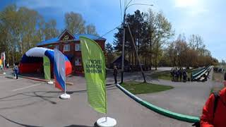360 видео 4K. Всемирный день скандинавской ходьбы, 20 мая, шаги здоровья, Прокопьевск.