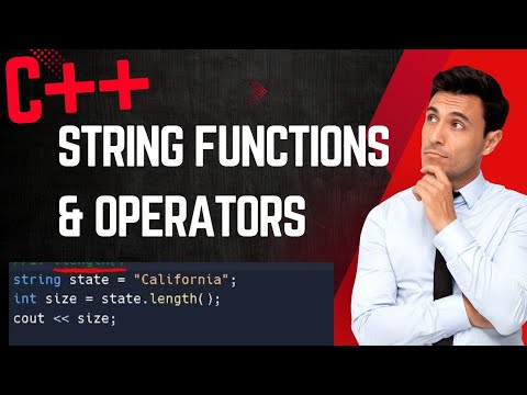 String Member Functions & Operators in C++, .length(), String ...