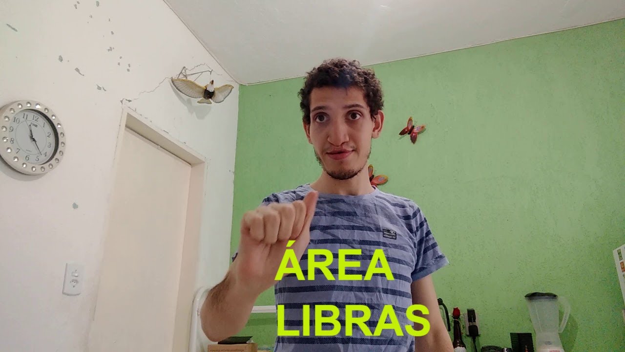 Sinal de ÁREA em LIBRAS - YouTube