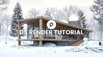 D5 RENDER TUTORIAL WINTER HOUSE | MasterClass Render & Photorealistic Visualization