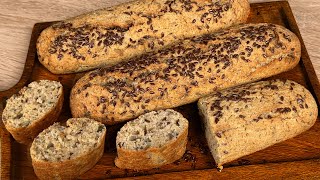 Lost 10 kg in a month! Eat healthy oat bread for breakfast! Ready in 5 minutes with Grandma's recipe