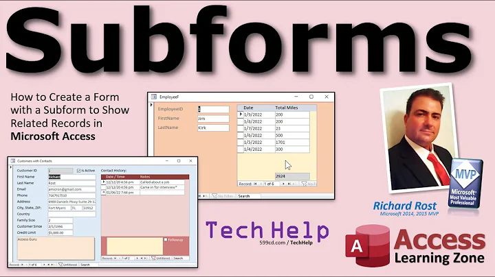 How to Create a Form with a Subform to Show Related Records in Microsoft Access