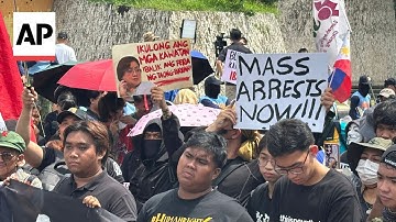 Protests in Philippines over allegations of corruption in flood control projects