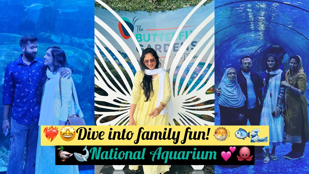 ❤️Sunday Outing @ Abu Dhabi Aquarium | Beating the Summer Heat അബുദാബി അക്വേറിയം 🐠🐬| Family Outing