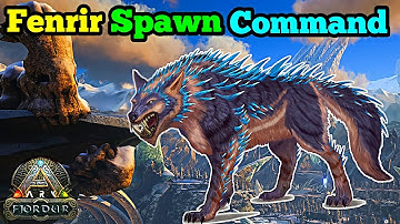 ARK Fjordur New Dinos Spawn Commands : Fenrir