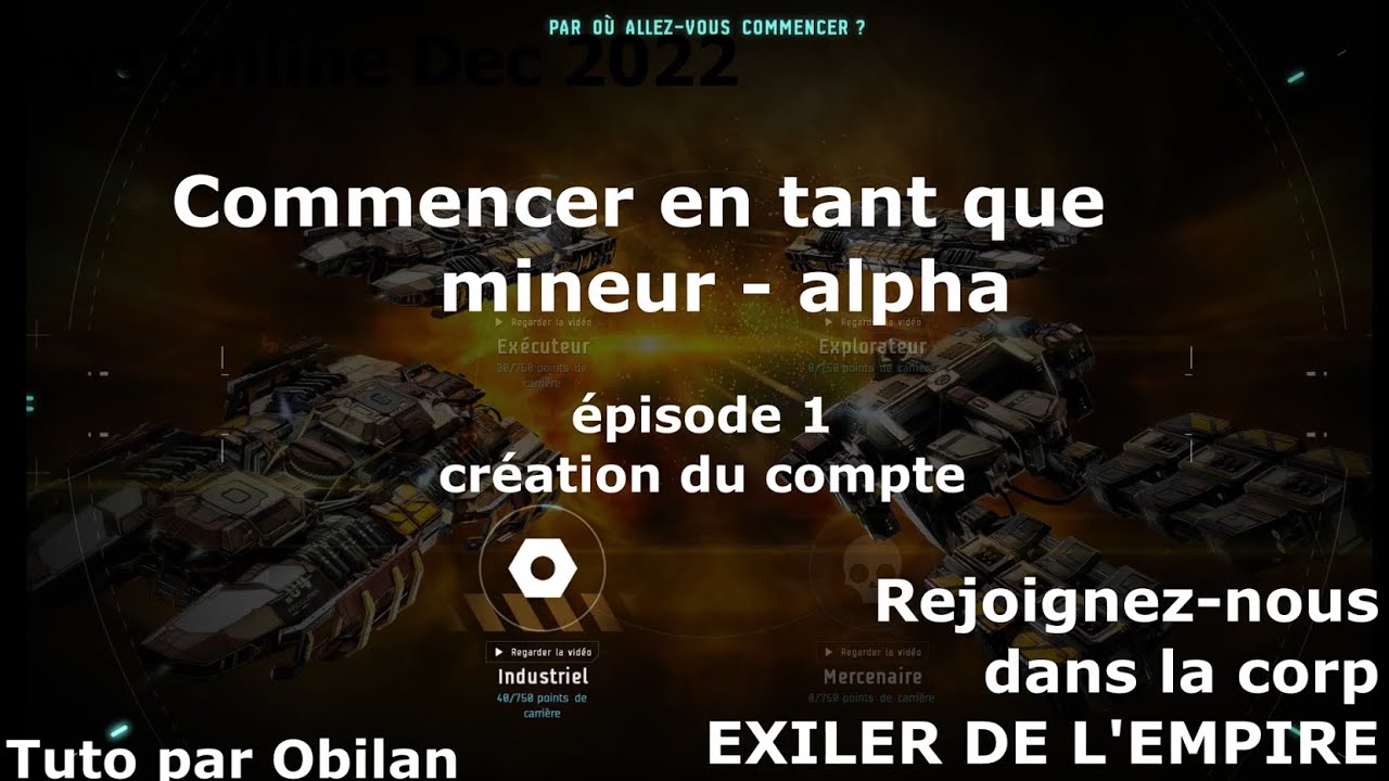 Eve Online Minage en Alpha épisode 1 - YouTube
