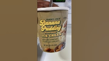 🍌🍦🇺🇸Trader Joe’s Banana Pudding Ice Cream #shorts #food #fyp #Korea #kpop