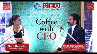 Podcast At Airlink Ceo Summit Coffee With Ceo Usman Haider Sara Baloch