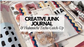 Creative Journal Catch-Up : Working in my Junk Journal and Hobonichi