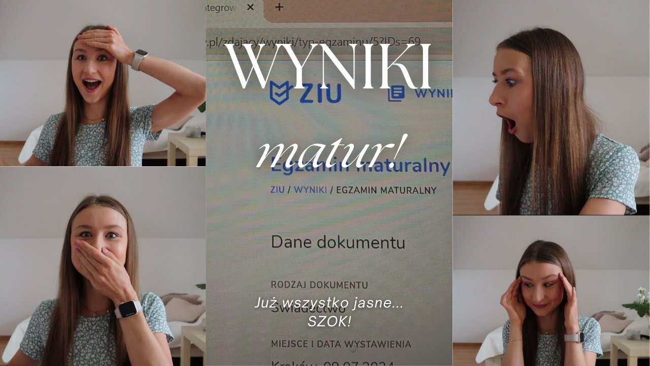 REAGUJĘ NA MOJE WYNIKI MATUR! 🤯 SZOK!