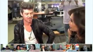 Fox 11 Google+ Hangout:  Robin Thicke