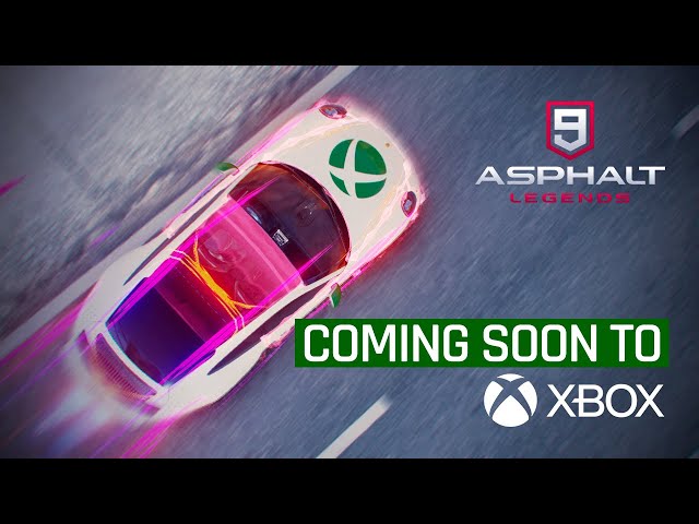 A screenshot of the garage view in the Asphalt 9 mobile racing game